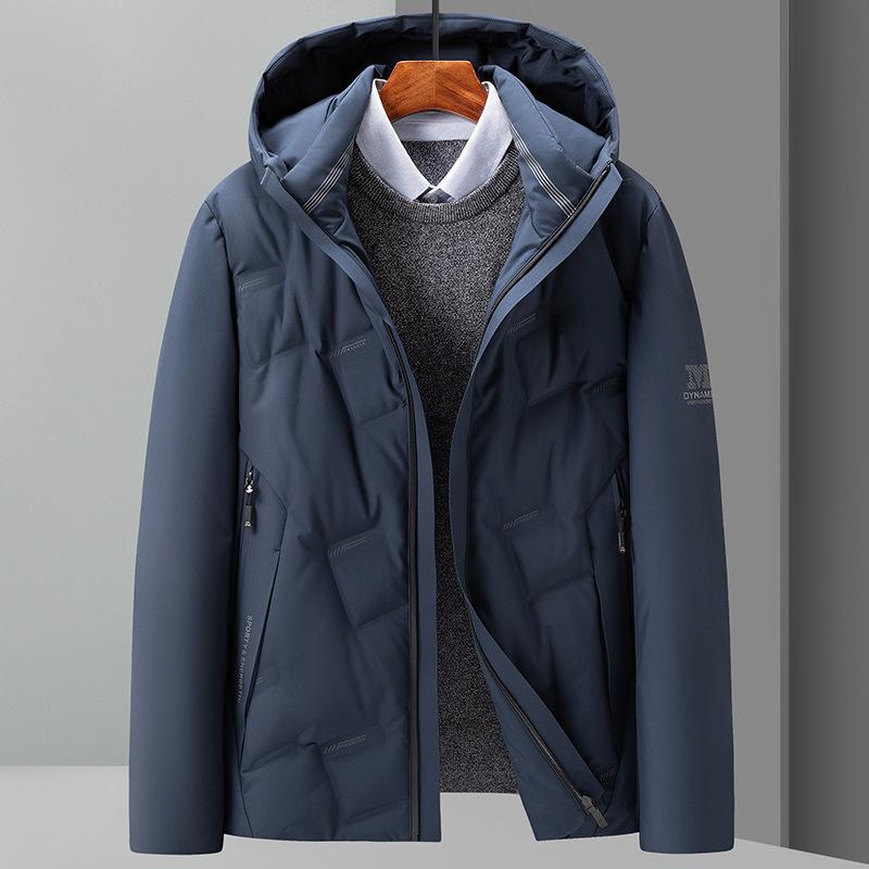 מעיל חורף לגברים עם קפוצ'ון, קר וחם, מרופד, אופנתי וקז'ואלי, לצעירים ומבוגרים