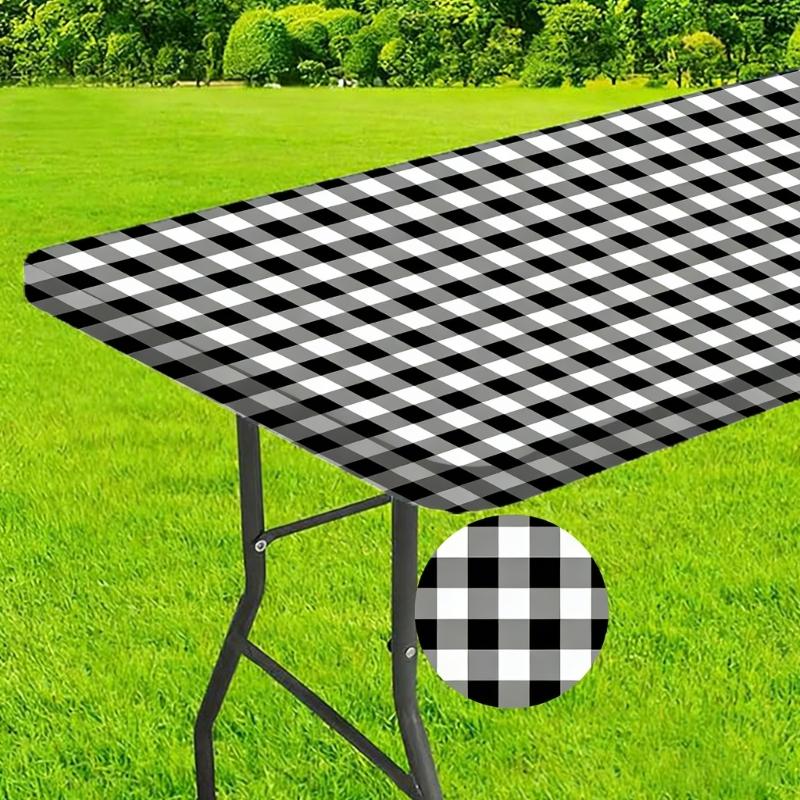 Multipurpose Rectangle Tablecloth With Strong Grip Suitable For Home Camping And Occasion