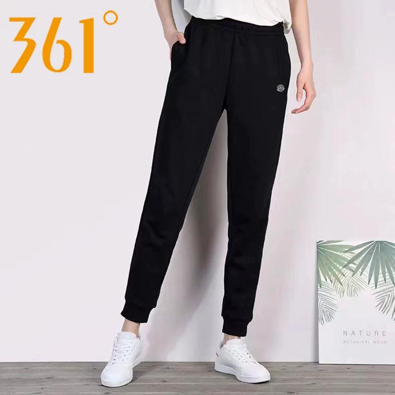 361 Degrees Sports Pants Female Summer Loose Casual Jogger Pants Knit Breathable Ankle-Tied Pants Thin Women's Pants