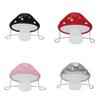 Cute Mushroom Design Soft Pu Round Bag With Chain Strap For Street Style Fashion