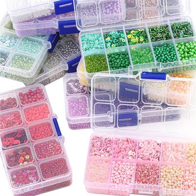 10 Box/set Samen Perlen Pailletten Imitation Perle Material Für Schmuck Machen DIY Armband Halskette