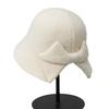 Simple Bow Temperament Bucket Hat Women's Autumn and Winter Casual Versatile Washbasin Hat New Hat