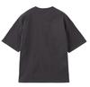 Milkfed Casual Embroidery Bar Wide Shorts Charcoal Women's Tee,