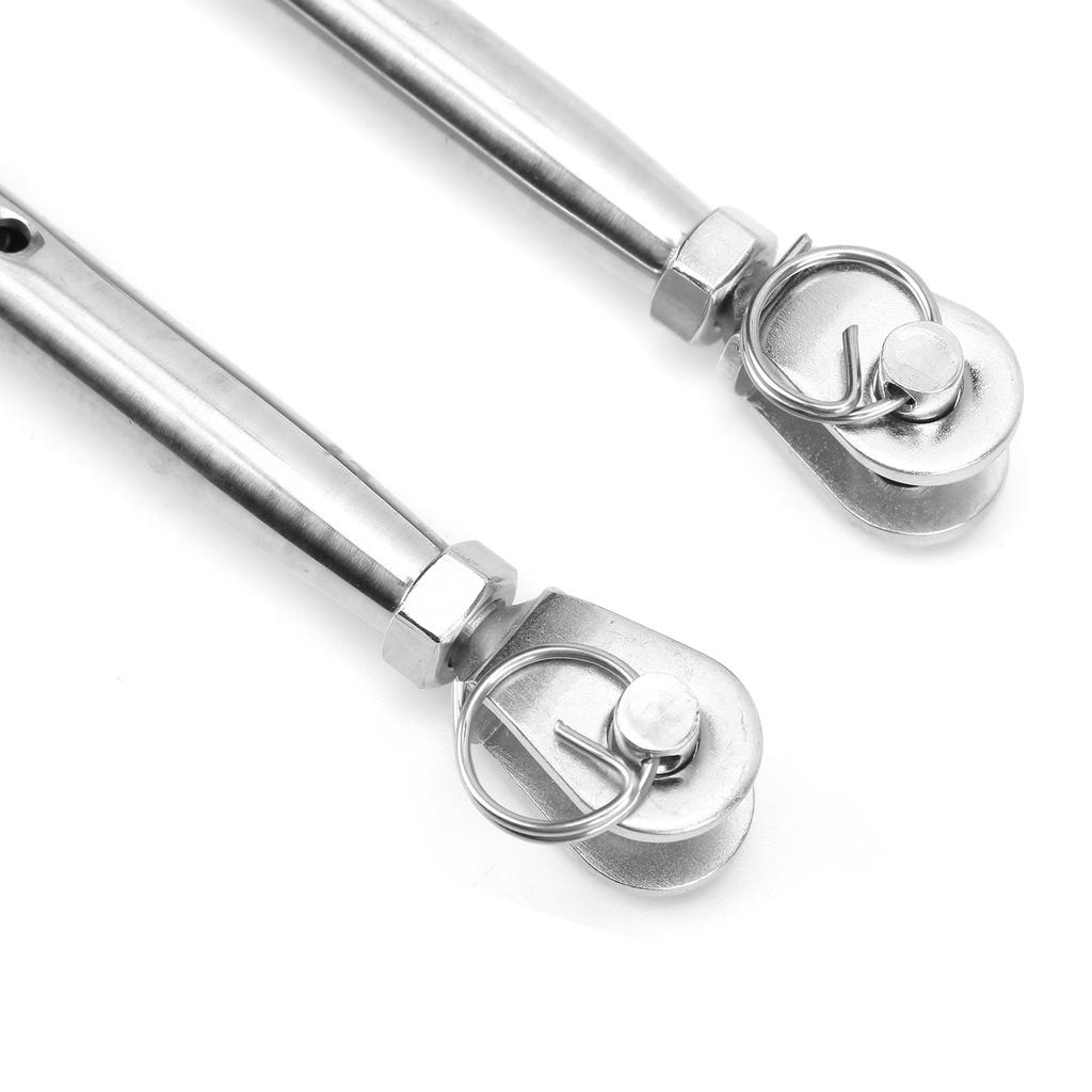 2 adet Çene ve Çene Gerdirme Paslanmaz Çelik Gerdirme Donanımı Vidanı Tel Halat Kablo için Çene