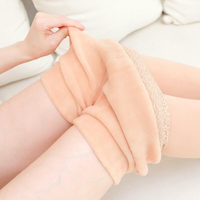 Langshen Women's High-Waist Thermal Fleece-Lined Pantyhose