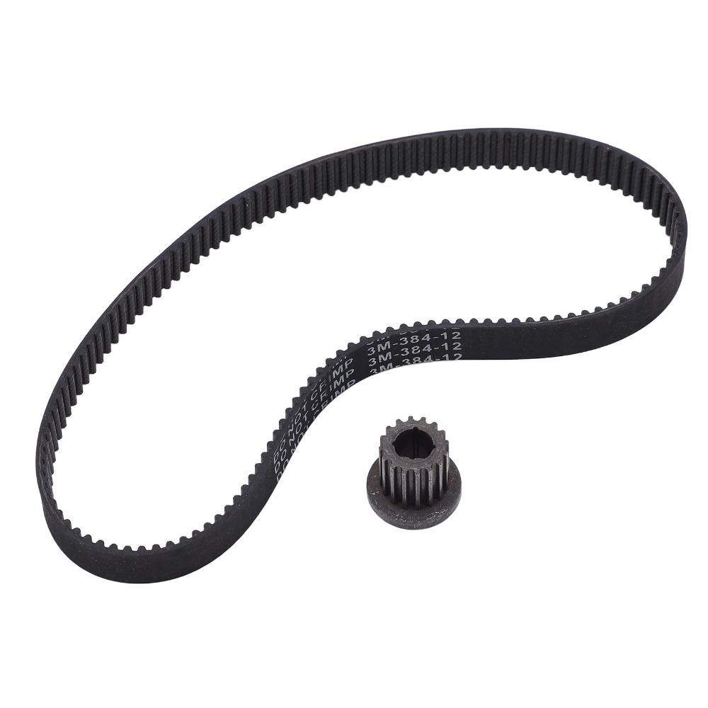 Rubber Drive Belt 3M-384-12 Synchronous Belt Durable Closed Loop Pulley Belt  Electric Scooter