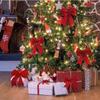 Christmas Ribbon 2 Rolls Packaging Wired Ribbon Double-Sided Christmas Velvet Ribbon Crafts Supplies Wide Ribbon For Handmade