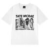 Neu in Tate Mcrae Welttournee 2025 Print T-Shirts Unisex Damen Vintage Oversized Kurzarm-T-Shirt Unisex Schwarz 100% Baumwolle Tops