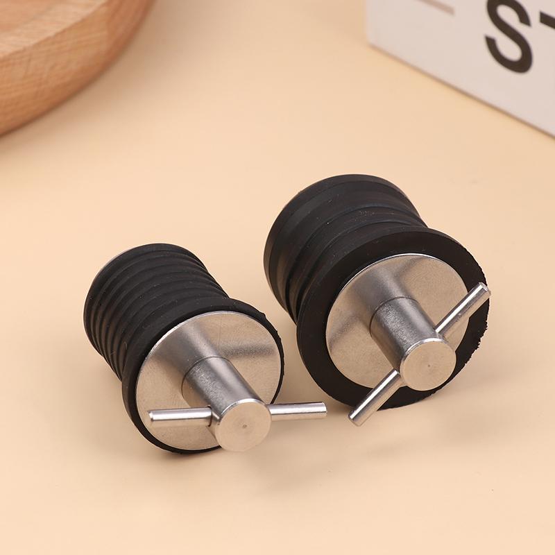 25Mm/32Mm T-Handle Drain Plug Twist-Turn Marine Boats Drain Plugs Rubber Plugs With Stainless Steel Handle Boats Accessories