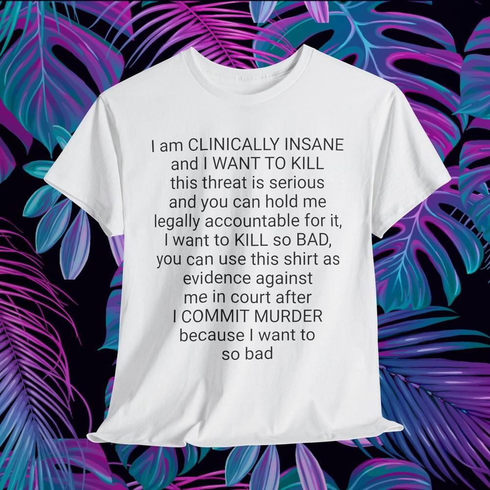 

Клинически безумный и Я ХОЧУ УБИТЬ Хлопковая футболка Преследуемый Старбакс 4XL