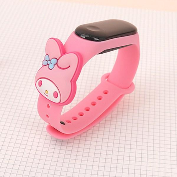 Sanrio My Melody 3D LED Wristwatch Girls Children Elementary School Electronic Watch