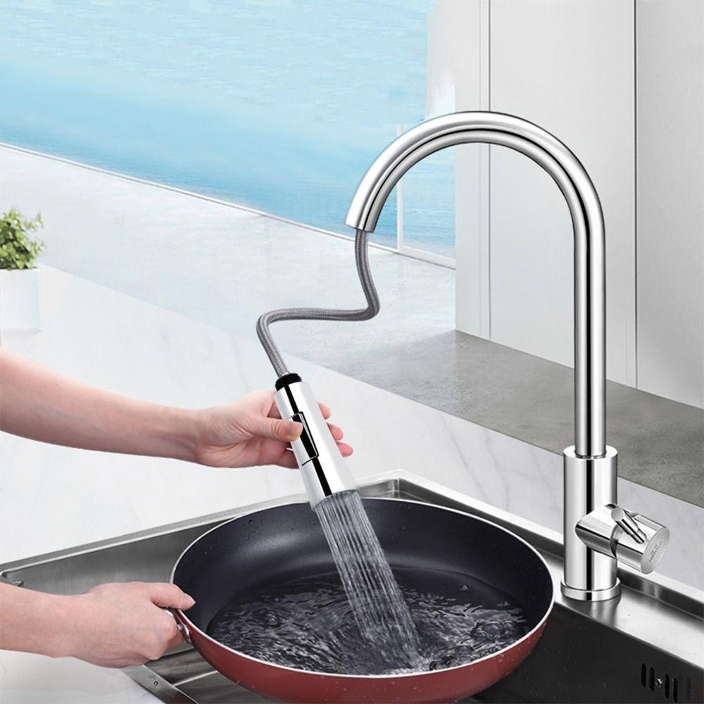 Pull Out Faucet Head Pull Down Faucet Sprayer Head Replacement Easy Install Sprayer Nozzle  RV