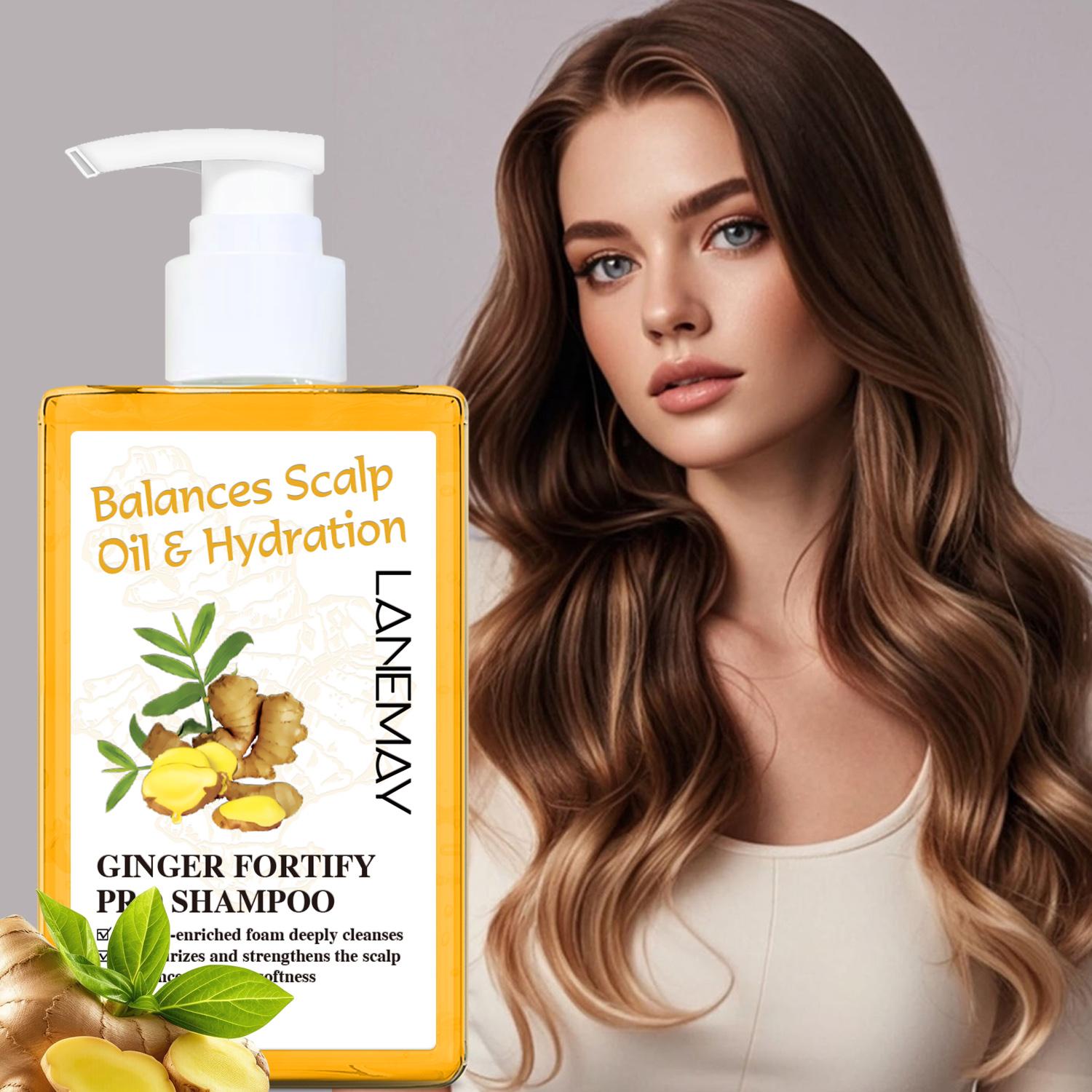 

Ginger Fortify Pro Shampoo-Deep Cleanses Hair, Contrals Oil-Enhance Shine & Softness-Suitable For All Hair Types, 300ml