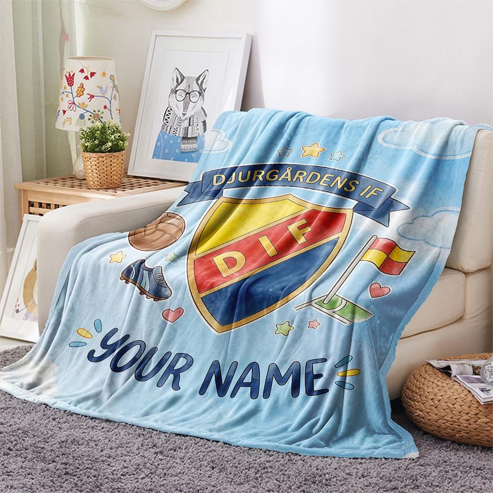 Custom Name DIF Flannel Blanket, High quality Comfortable for All Seasons, Home Decor, Warmth and Comfort