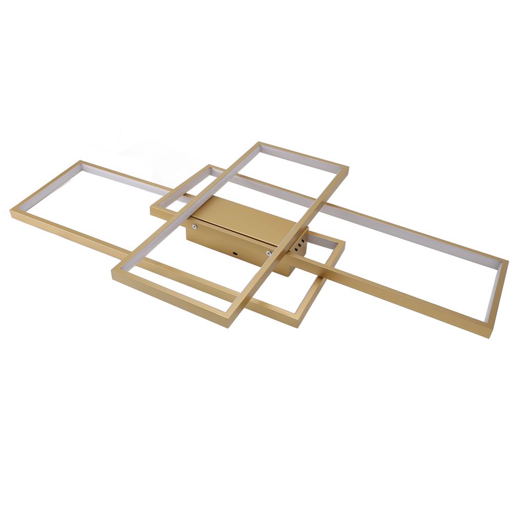 Modern LED Ceiling Light Minimalism Style Rectangular Stepless Dimmable LED Flush Mount Ceiling