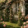 Hollow Out Plant Climbing Frame Umbrella Shape Trellis Flower Rack  Courtyard Decor