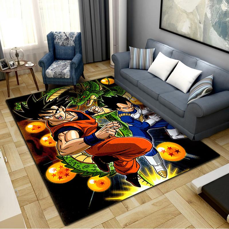 Son Goku Carpet Rug for Living Room Bedroom Home Sofa Decoration,Kids play Non-slip Floor Mat