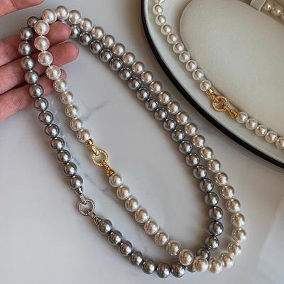 Französische High-End-Halskette im Retro-Stil, modische und vielseitige Pulloverkette, leichter Luxus, personalisiertes Design, Halskettenschmuck, Geschenk