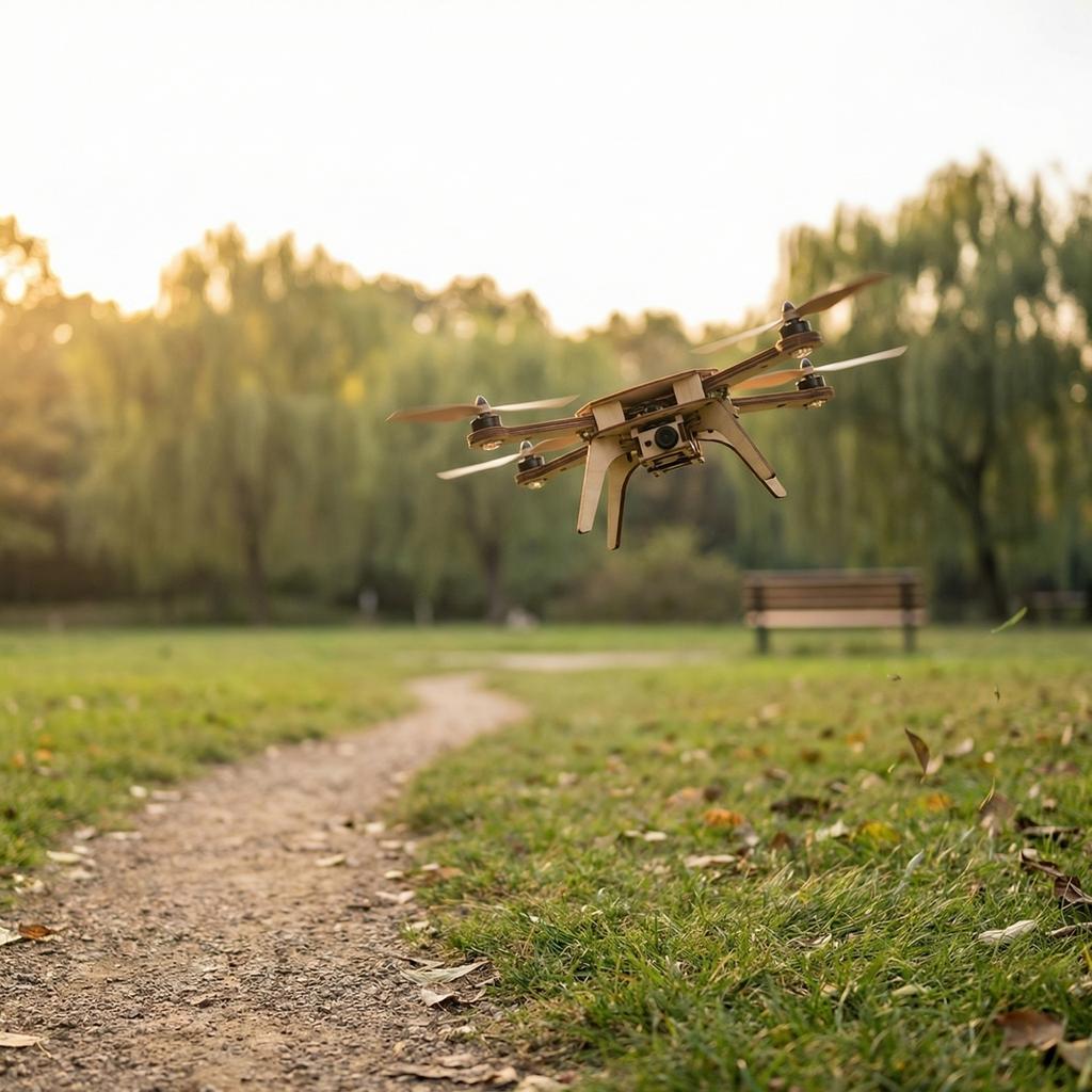 Wooden Assembly DIY Quadcopter
