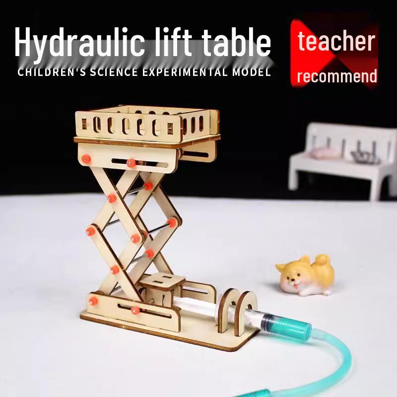 DIY Hydraulic Lifting Platform STEM Kit - Classroom Science Puzzle for Students