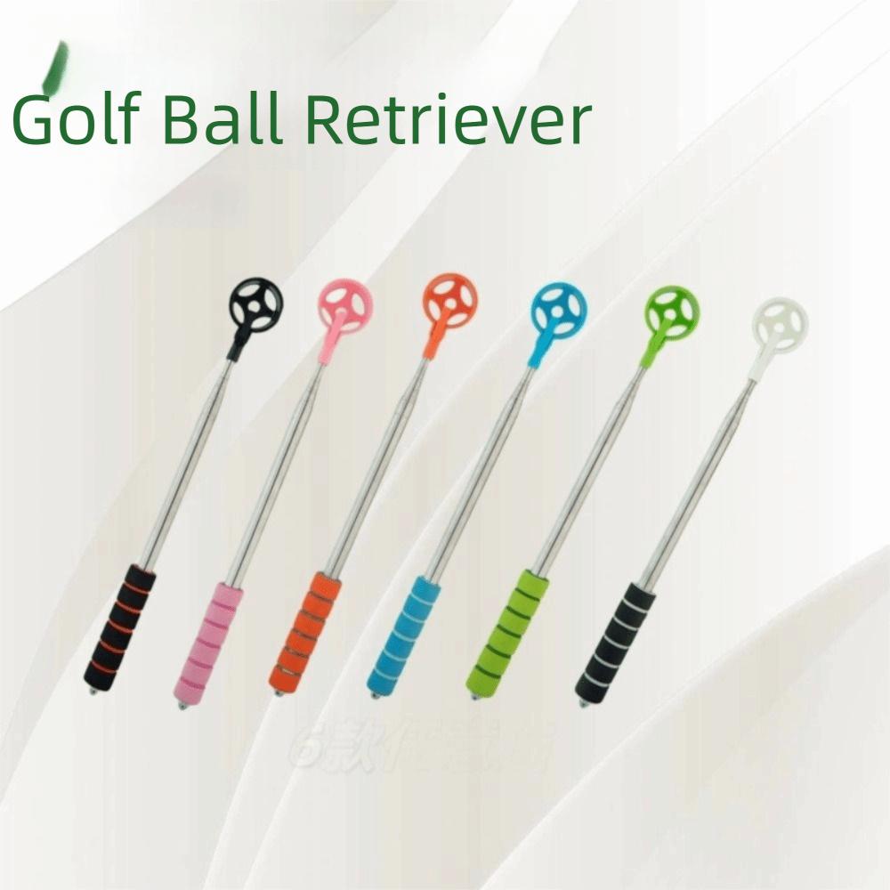 Two-Sided Telescopic Golf Ball Retriever Adjustable Stainless Ball Grabber  Golf Accessories