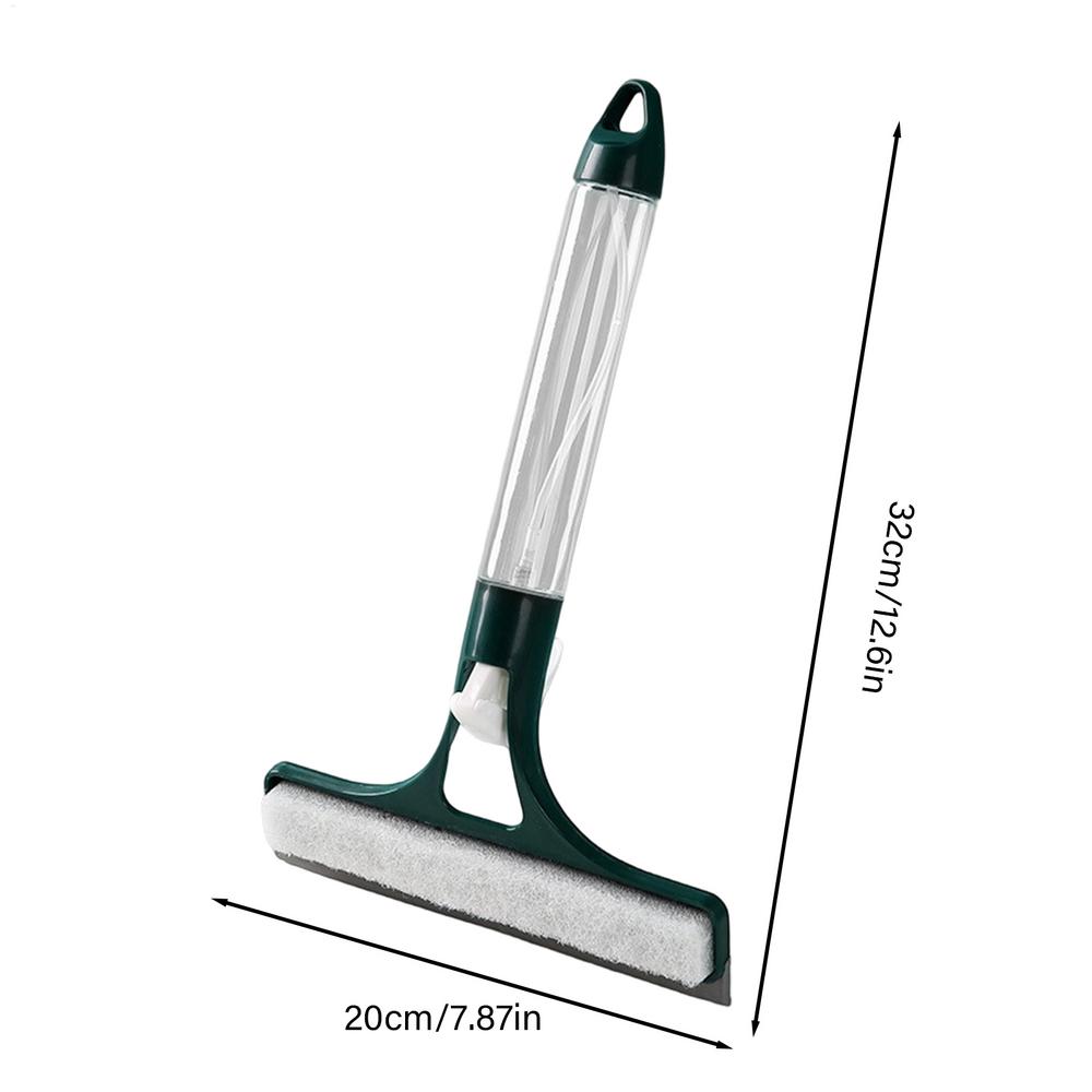Window Squeegee With Spray Bottle Wall Mount All-in-One Scraper Shower Glass Door Cleaner For Bathroom Kitchen Car Windshield