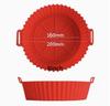 1PC of 17cm Air fryer silicone baking tray reusable food grade silicone air fryer liner non stick air fryer accessories