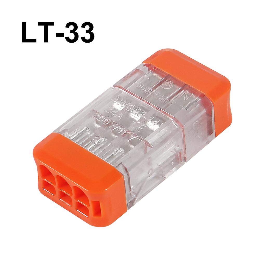 LT-22 LT-33 Wire Quick Connector Fast Wiring Electrical Wire Connector Mini Quick Wire Connector 2 pin / 3 pin Terminal Block