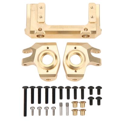 Brass Front Bumper Bracket Brass Axles Steering Knuckle for 1 10 RC Crawler SCX10 II