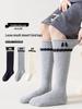 Girls' Korean-Style Bow Calf Socks for Spring and Autumn