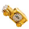 1Pcs Elegant Vintage Car Alarm Clock Fine Workmanship Non-Ticking Desk Clock Functional Room Decor for Home Dorm Study Golden