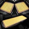 Summer Cool Bamboo Cushion Car Seat Cover Natural Bamboo   Square Mat Single Piece Massage Breathable Environmental Waterproof