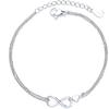 kelistom 925 Sterling Silver Bracelets for Women Teens, Love Heart Charm Chain Bracelet Bangle Fashion Jewelry Gifts