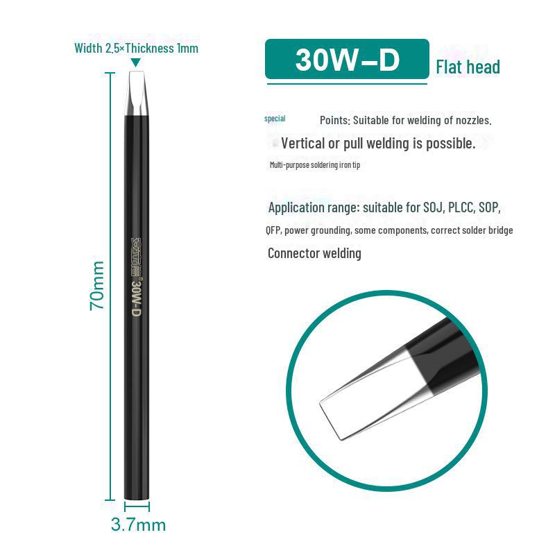 30W/40W/60W External Heating Black Diamond Soldering Iron Tip