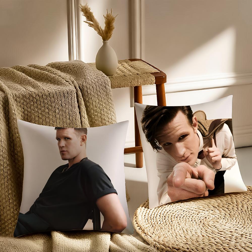 M-Matt Smith Cushion Cover Pillowcase Anti-Dustmite Living Room Sofa Decor Cushion Room