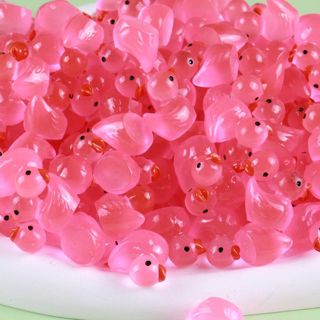 Świecący w ciemności żywiczny Kaczuszek Urocze Zwierzątko Etui na Telefon i Dekoracja Domku dla Dzieci