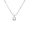 Simple Thick Water Drop Chain Necklace For Women Jewelry Gift Silver Color Hollow Choker Unisex Men Daily Party Classic Accessories