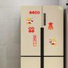 6x Year Fridge Magnets Accessories 3D Lucky Refrigerator Stickers Ornament