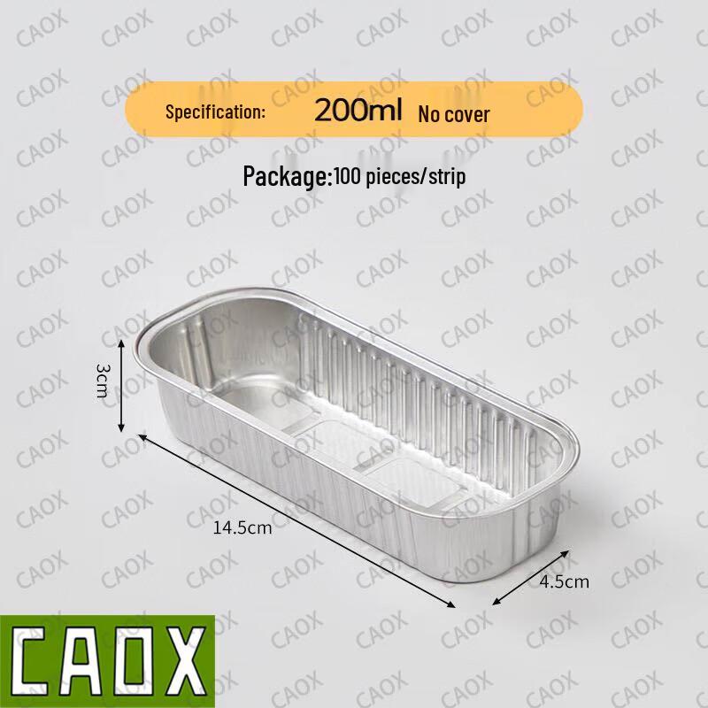 Одноразовые алюминиевые формочки CAOX для выпечки и аэрофритюрницы серебряный