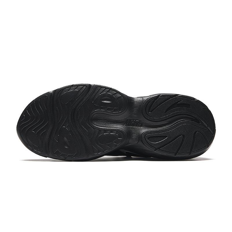 Anta Xingfeng Men Low-top Dad Shoes Black Silver 912438805-6