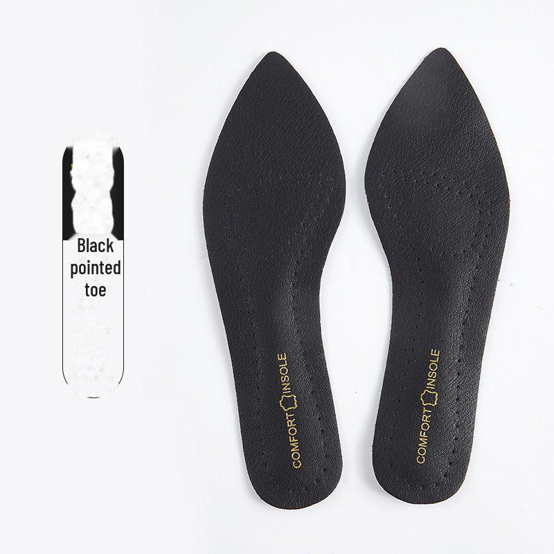 

Женские ультратонкие дышащие стельки из коровьей кожи для туфель с острым каблуком — самоклеящиеся, удобные, впитывающие пот и дезодорирующие. 37-38