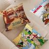 Classic Vintage A-Asterix Cushion Cover Pillow Cover Decor Pillowcase Printed Cushion Case For Couch