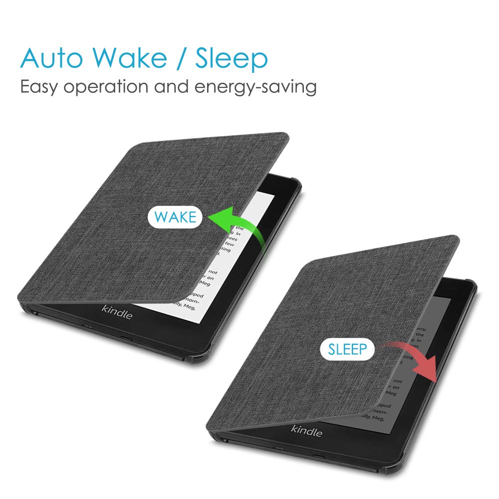 Fintie Case for Kindle Paperwhite Protective Cover with Auto Function (10th Generation, 2018) - Lightweight, Thin, Sleep/Wake (Denim Charcoal)