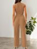 2026 Women's Knit Casual Two-Piece Set: Short Tank Top & Wide-Leg Sports Pants