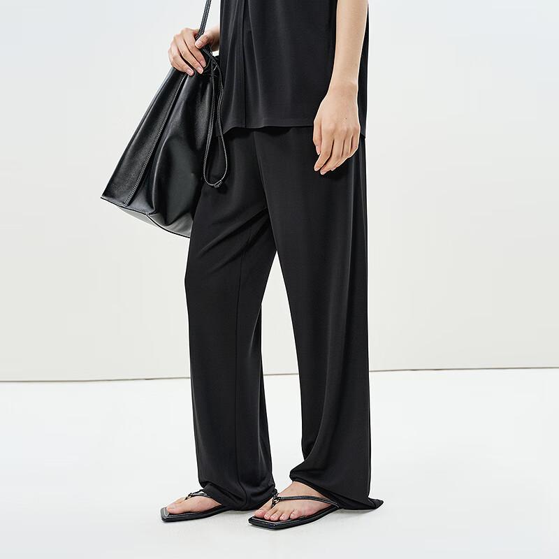 LESS 2025 Summer Loose Straight Leg Trousers