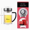 Xeno Double-Layer Glass Cup with Handle
