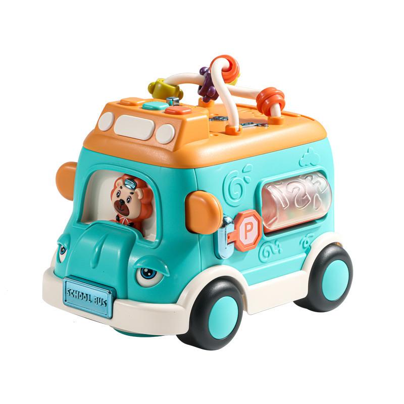 Pädagogisches Spielzeug Kinder Schulbus Elektrisches Bewegliches Spielzeug Für Kleinkinder Und Baby Lernen