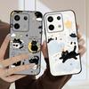 Cartoon Moon Cat For Redmi Note 9 9S 10 11 12 12S 13 Pro Plus 5G India 14 Pro 4G Global 14S 13C 14C silicone soft phone case