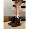 Queen Van Maillard Vintage Flat Western Boots Women's 2025 New Autumn Skirt Versatile Short Boots