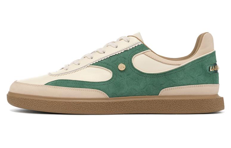 LI NING 1990 Cloud Nichang Slip Resistant Abrasion Resistant Low top Skateboard Shoes Women s Yellow Green ALHT062-1 35.5